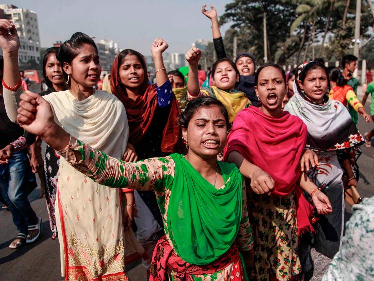 Bangladesh garment workers strike